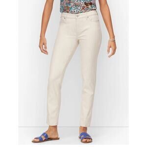 Talbots Jeans 12/31 Flawless Slim Ankle Curvy White Slimming Stretch